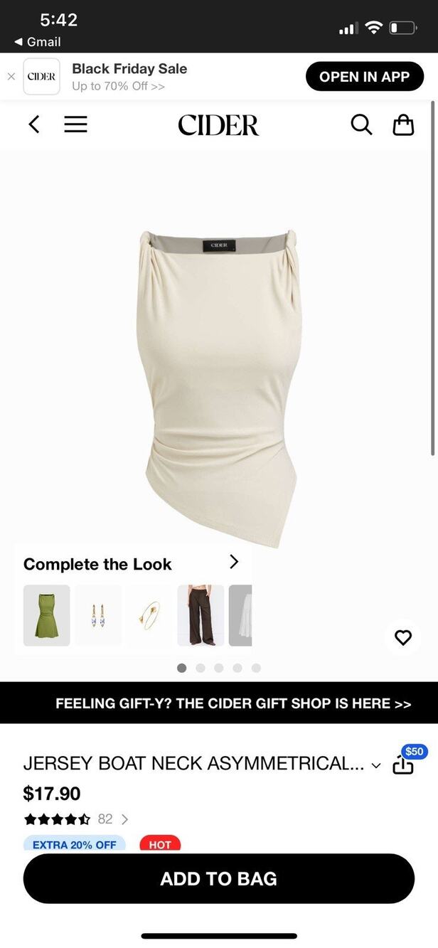 Cider Jersey Beige Nude Size 8 L Large Boat Neck Asymmetrical hem Top Shirt NWT